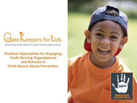 Practical Approaches for Engaging Youth Serving Organizations and Schools in Child Sexual Abuse Prevention.