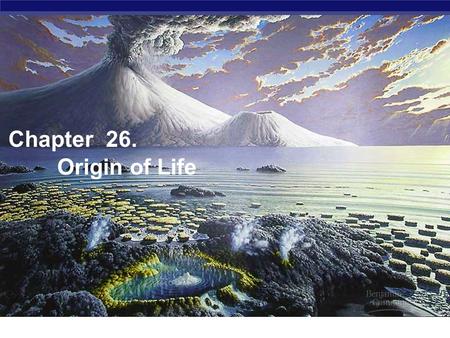 Chapter 26. Origin of Life The historical tree of life can be documented with evidence… 1. Chemicals - CHONP CH 2 O – Carbohydrates CHO – Lipids (fat)