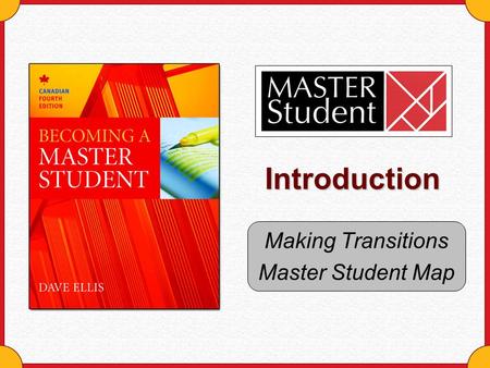 Introduction Making Transitions Master Student Map.