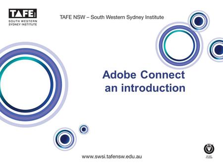 Adobe Connect an introduction. Meeting Room Interface 2 Before we start… Make sure you have the Adobe Connect plug-in installed NO PLUG-IN You can see.