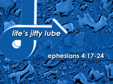 Ephesians 4:17-24 17 So I tell you this, and insist on it in the Lord, that you must no longer live as the Gentiles do, in the futility of their thinking.