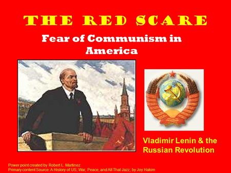 Fear of Communism in America