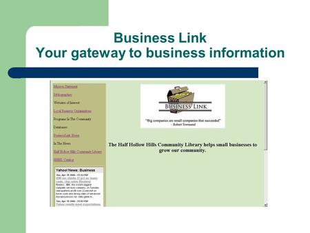Business Link Your gateway to business information.