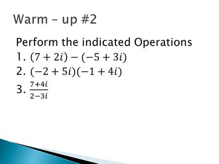 Wed 11/4 Lesson 4 – 7 Learning Objective: To solve using quadratic equations Hw: Lesson 4 – 7 WS.