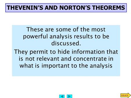 These are some of the most powerful analysis results to be discussed. They permit to hide information that is not relevant and concentrate in what is important.