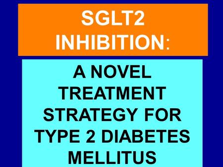 SGLT2 INHIBITION: A NOVEL TREATMENT STRATEGY FOR TYPE 2 DIABETES MELLITUS.