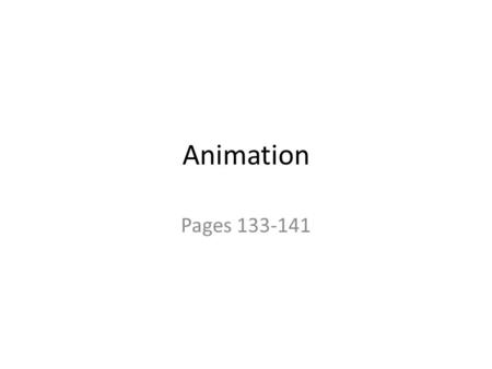 Animation Pages 133-141. Function Function Definition Calling a function Parameters Return type and return statement.