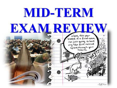 MID-TERM EXAM REVIEW. Format Part One: essays Based on Short Story– 50% Part Two: Literary Terms – 10% (multiple choice pertaining to short story) Part.