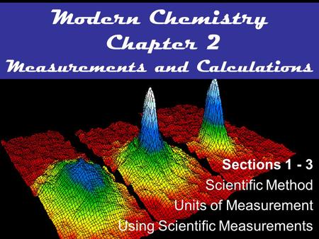Modern Chemistry Chapter 2 Measurements and Calculations