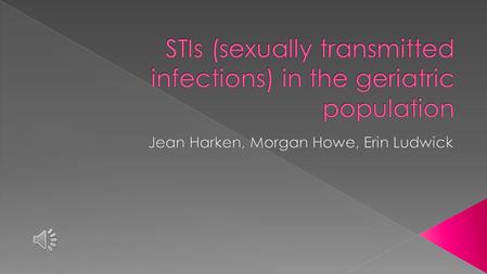 STIs (sexually transmitted infections) in the geriatric population