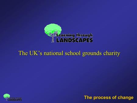 The process of change The UK’s national school grounds charity.
