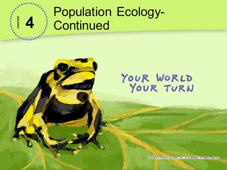 Population Ecology- Continued