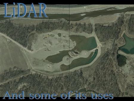 LiDAR (Light Detection And Ranging) is a technology that can be used as a topographic survey for many projects, including wetland creation. Flying LiDAR.