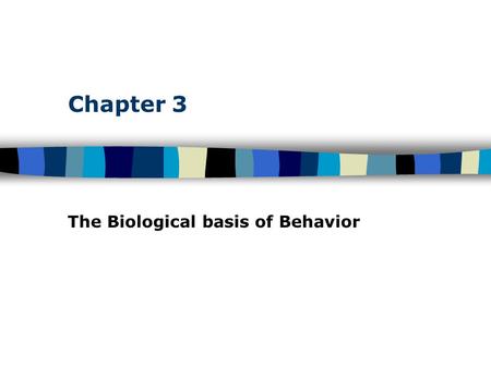 Chapter 3 The Biological basis of Behavior. Table of Contents Communication in the Nervous System Hardware: –Glia – structural support and insulation.