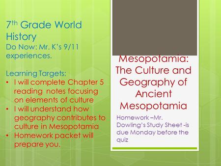 Mesopotamia: The Culture and Geography of Ancient Mesopotamia