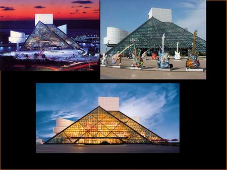 The triangular face of the Rock and Roll Hall of Fame in Cleveland, Ohio, is isosceles. The length of the base is 229ft. 6 in. What is the length of.