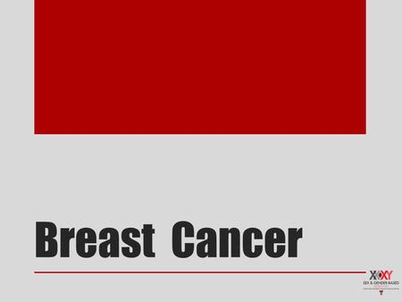 Breast Cancer. Breast cancer is a disease in which malignant cells form in the tissues of the breast – “National Breast Cancer Foundation” The American.
