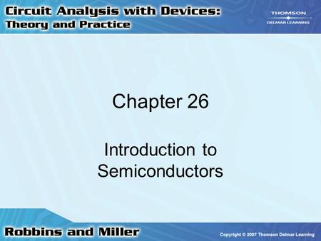 Introduction to Semiconductors