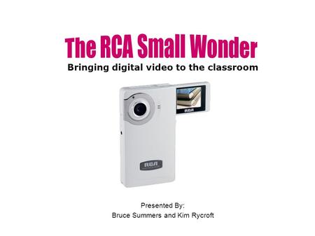 Bringing digital video to the classroom