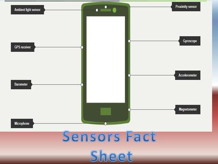 Ambient Light Sensor The ambient light sensor is something that can detect the brightness of the phone screen. This is helpful for if your eyes are hurting.