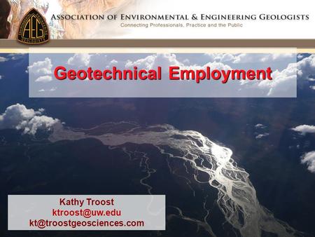 Geotechnical Employment Kathy Troost