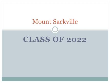 Mount Sackville Class of 2022.