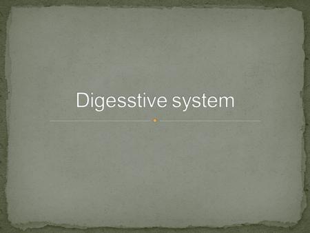 The food is very important to give us energy, healthy and to grow. how can our body digest the food? and what we mean by digestion? Digestion is the.