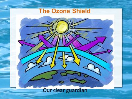 The Ozone Shield Our clear guardian. What are we supposed to be learning? SEV3. Students will describe stability and change in ecosystems.  Describe.