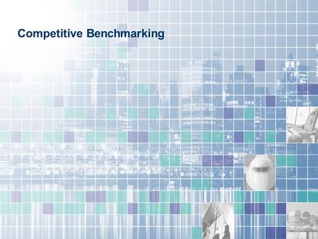 Competitive Benchmarking. Measures market penetration against your selected competitive set and enables you to formulate effective sales, marketing and.