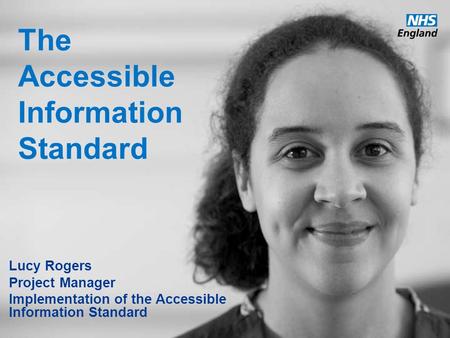 The Accessible Information Standard