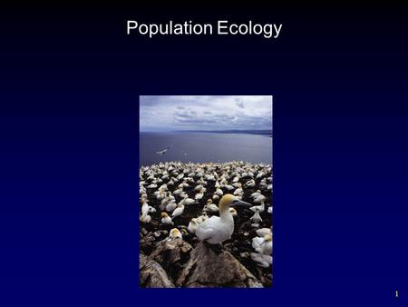 1 Population Ecology. 2 Environmental Variation Key elements of an organism’s environment include: – temperature – water – sunlight – Soil – Classical.