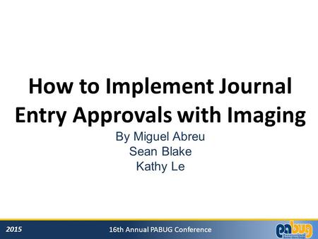 How to Implement Journal Entry Approvals with Imaging