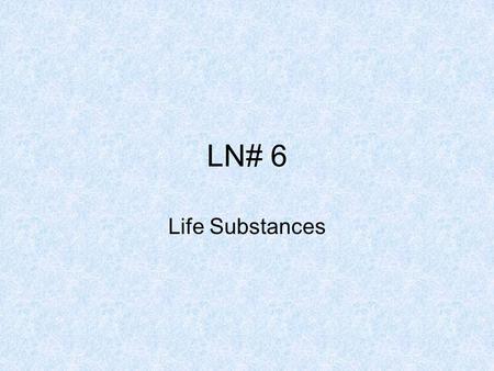 LN# 6 Life Substances. How are cells organized? Cells are specialized to do specific jobs. Cells do not work alone. Many thousands of cells make up a.