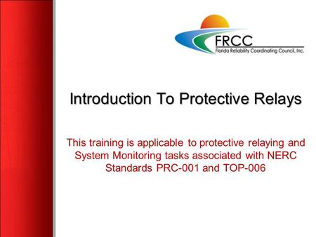 Introduction To Protective Relays