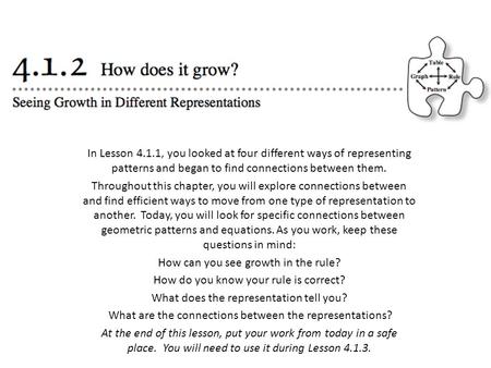 How can you see growth in the rule?