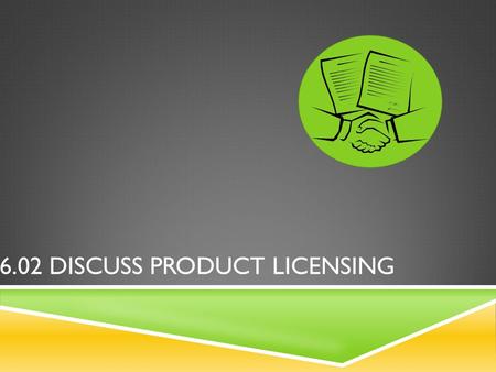 6.02 Discuss Product Licensing