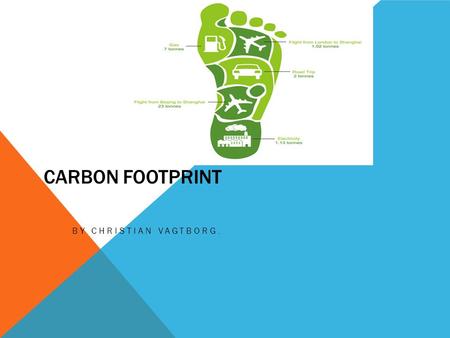 CARBON FOOTPRINT BY CHRISTIAN VAGTBORG.. WHAT IS IN A CARBON FOOTPRINT Carbon is a gas However, the total carbon footprint cannot be calculated because.