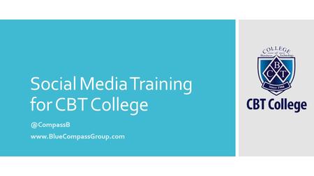 Social Media Training for CBT