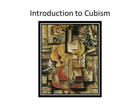 Introduction to Cubism. Realism vs Abstract Realistic Art is an accurate representation of a subject. It may resemble a photograph.