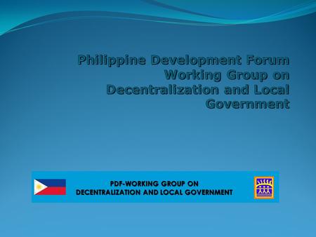 PDF-WORKING GROUP ON DECENTRALIZATION AND LOCAL GOVERNMENT.
