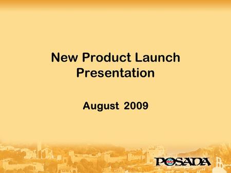 New Product Launch Presentation