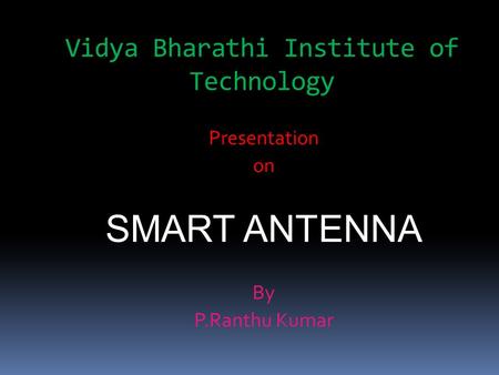Vidya Bharathi Institute of Technology