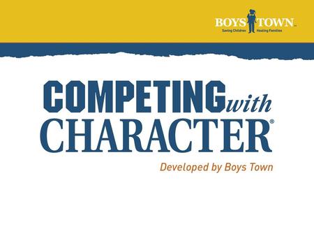 What is it? Competing With Character is a youth sports enhancement program It revolves around a series of “skills” for players, coaches and parents Sports.