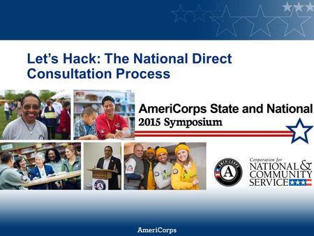 Let’s Hack: The National Direct Consultation Process.