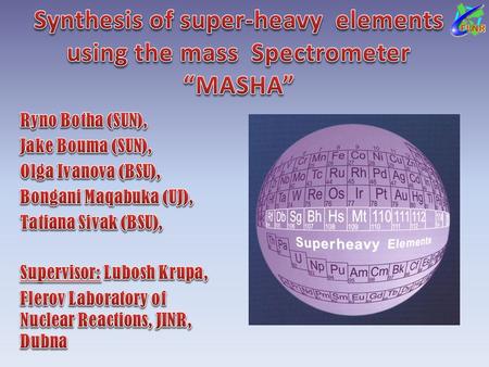 Review of synthesis of super heavy elements: reactions, decays and characterization. Experimental Setup of MASHA. Results of first experiments. study.