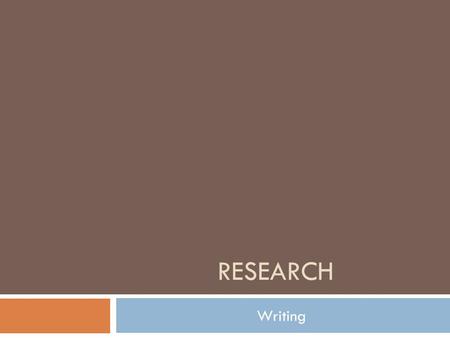 RESEARCH Writing. Sources  Primary: Firsthand Accounts  Examples:  Historical documents, works of literature, interviews, experiments, etc.  Secondary: