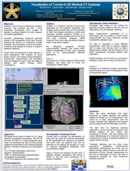 Visualization of Tumors in 4D Medical CT Datasets Visualization of Tumors in 4D Medical CT Datasets Burak Erem 1, David Kaeli 1, Dana Brooks 1, George.