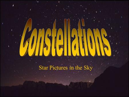 Star Pictures in the Sky