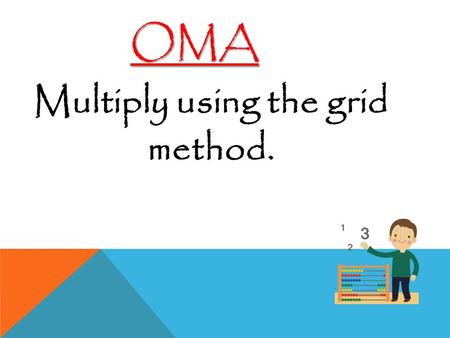 Multiply using the grid method. OMA. Learning Objective Read and plot coordinates in all quadrants.