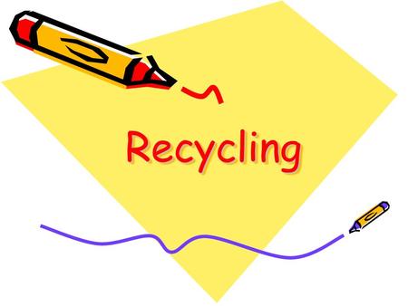 RecyclingRecycling. Starter activity- key terms Cut out the terms and definitions and past them into your book. These are the keys word that you need.